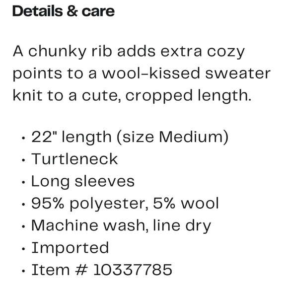 NWT Topshop Cozy Gray Turtleneck Sweater Long Sleeve Varied Sizes - Picture 5 of 16